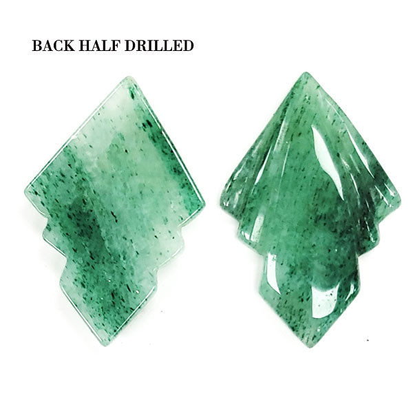 ARROW 22X35MM AVENTURINE (2PCS)